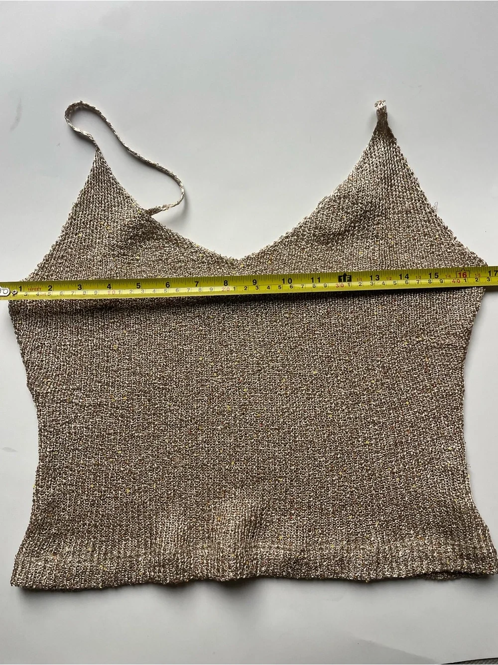 White Fox Shimmer Knit Two-Piece Set – Size Large sheer - Picture 7 of 11